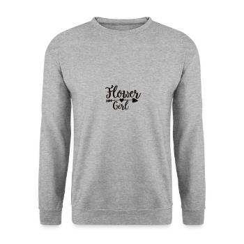 Fille de fleur - Sweat-shirt Unisexe - gris chiné - Devant - Alina (178cm) & Michal (187cm)