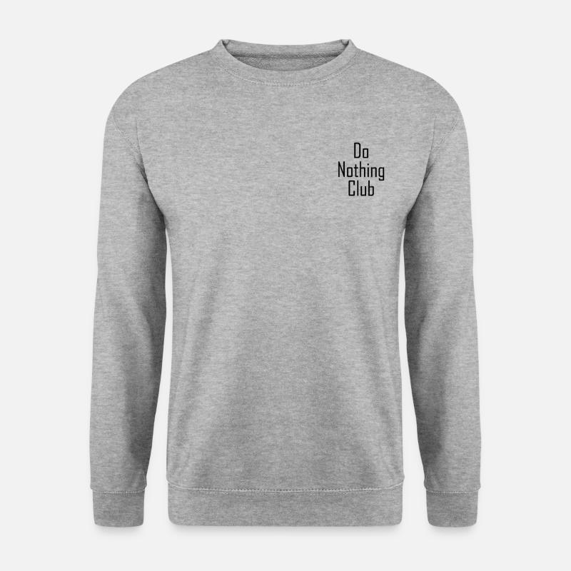 do nothing club - Unisex Pullover - Weißgrau meliert