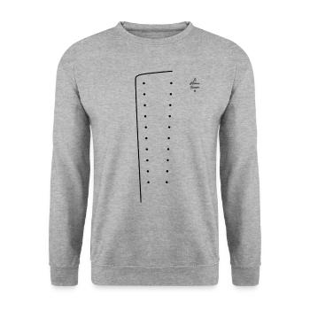 Le meilleur cuisinier - Tenue de cuisinier Toque - Sweat-shirt Unisexe - gris chiné - Devant - Alina (178cm) & Michal (187cm)
