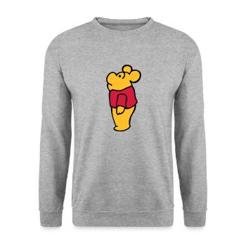 kind bar - Sweat-shirt Unisexe - gris chiné - Devant - Alina (178cm) & Michal (187cm)