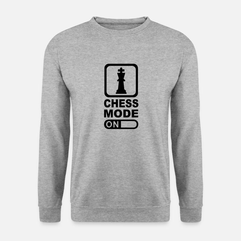 Chess Mode - Unisex Pullover - Weißgrau meliert