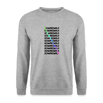 Schwarzwald | Gebirge | Wandern | Urlaub - Unisex Pullover - Weißgrau meliert - Vorne - Alina (178cm) & Michal (187cm)
