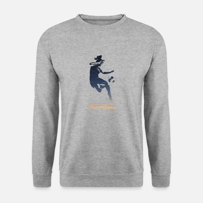 Frauenfußball - Unisex Pullover - Weißgrau meliert