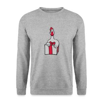 Love Christmas Goose Gifts - Unisex Sweatshirt - salt & pepper - Front - Alina (178cm) & Michal (187cm)