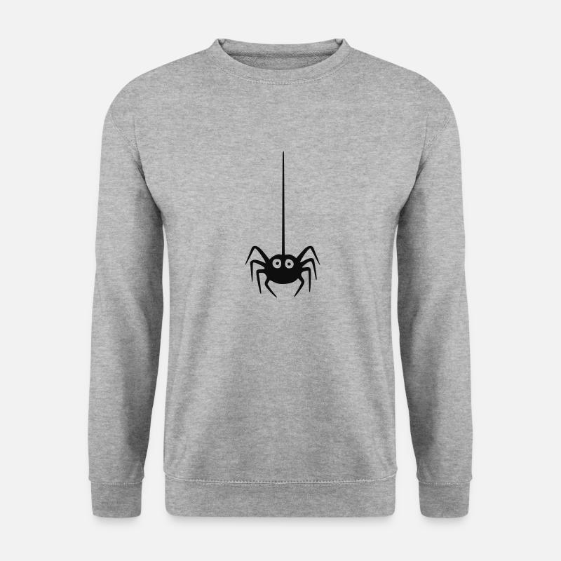 Spinne - Spider - Unisex Pullover - Weißgrau meliert