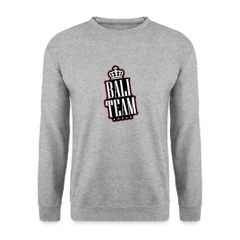 Bali Team - Unisex Sweatshirt - salt & pepper - Front - Alina (178cm) & Michal (187cm)