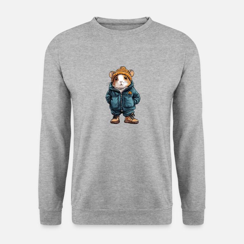 Hamster Funny Winter - Unisex Sweatshirt - salt & pepper