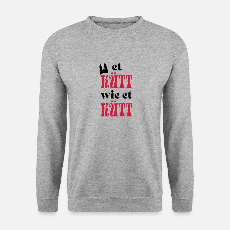 Karneval - Unisex Pullover - Weißgrau meliert