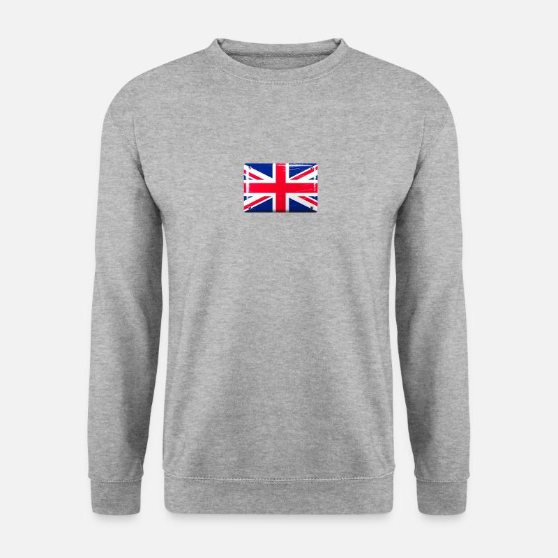 Great Britain Flag Flag Tin Sign Look - Unisex Sweatshirt - salt & pepper