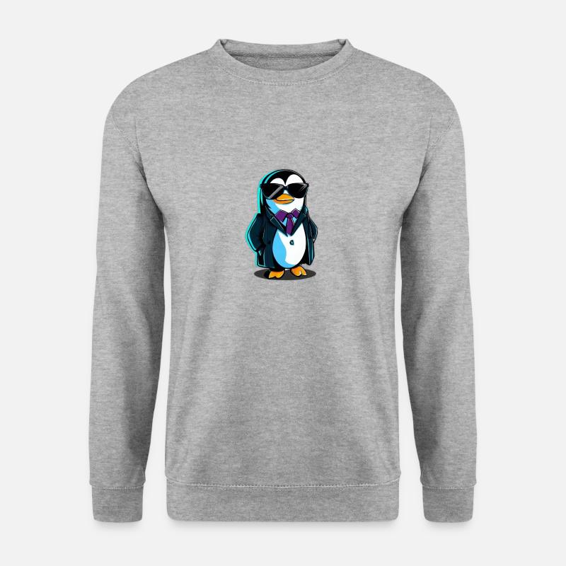 Pingouin - Sweat-shirt Unisexe - gris chiné