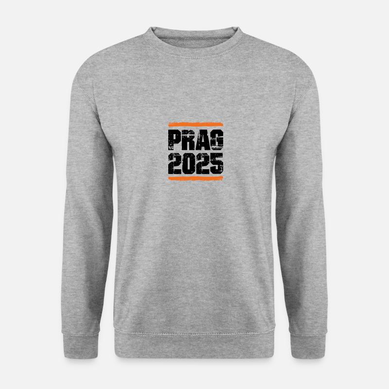 Prag 2025 Team - Unisex Pullover - Weißgrau meliert