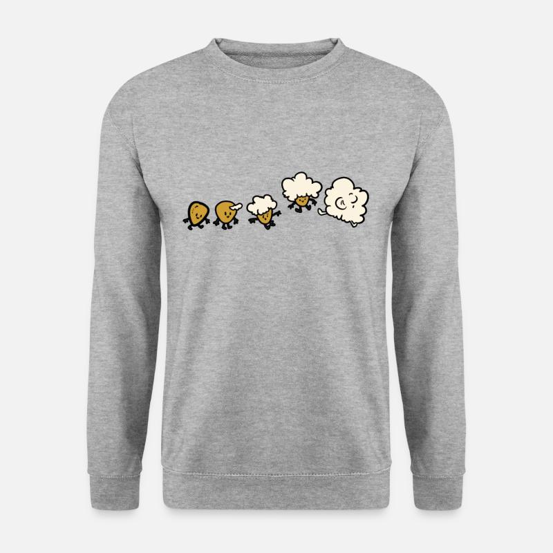 Popcorn Evolution - Unisex Sweatshirt - salt & pepper
