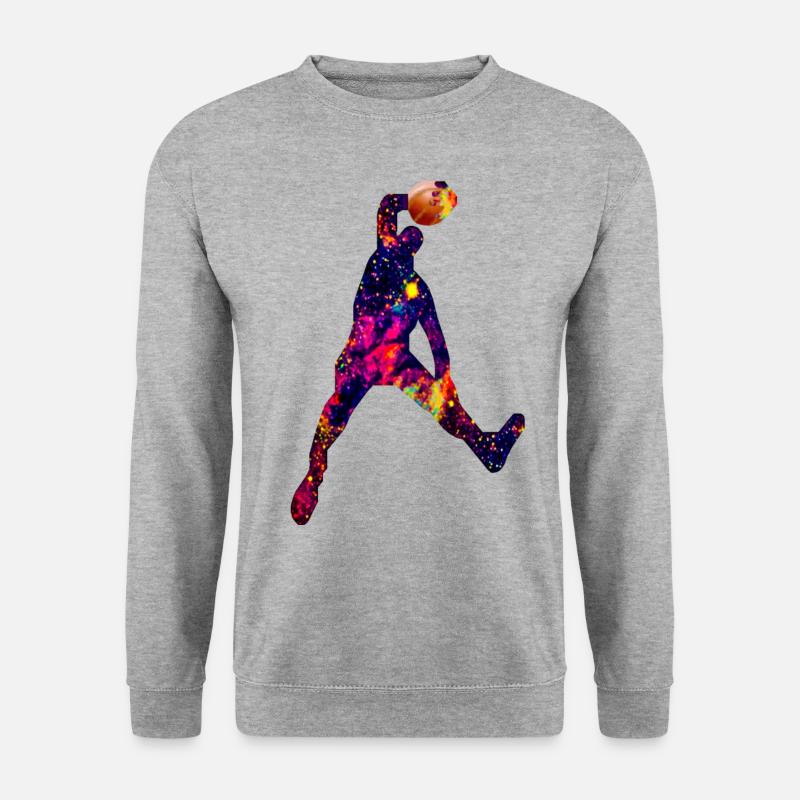 Dave Dunking Galaxy - Unisex Sweatshirt - salt & pepper