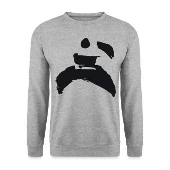 Arts martiaux - Sweat-shirt Unisexe - gris chiné - Devant - Alina (178cm) & Michal (187cm)