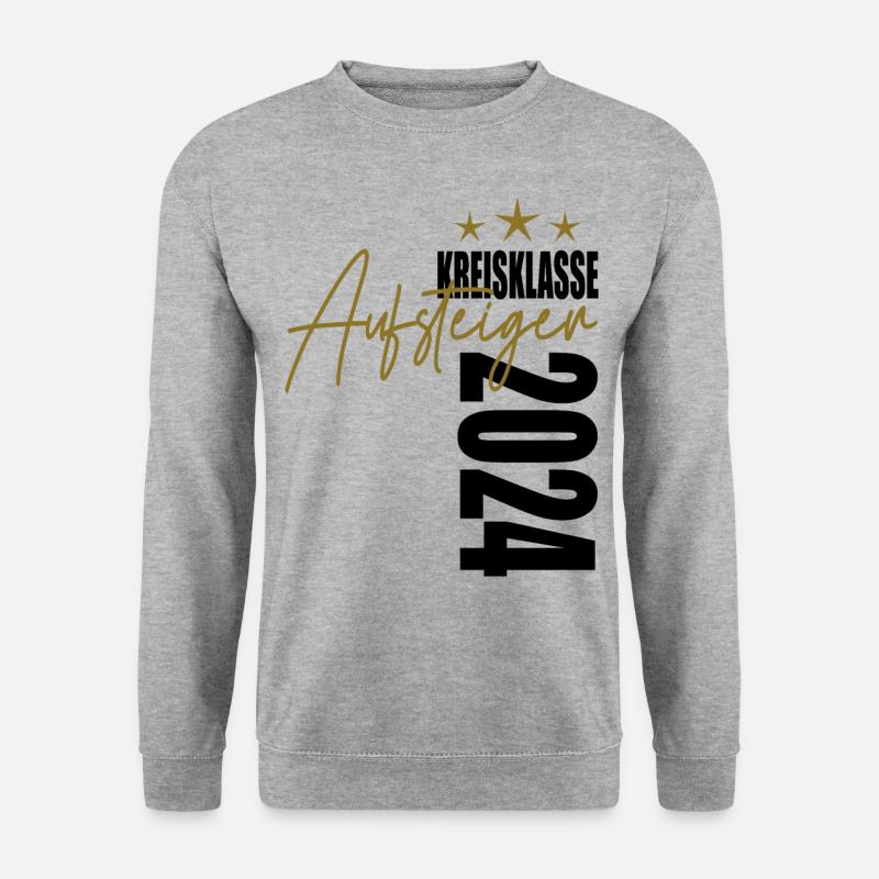 Aufsteiger Kreisklasse 2024 Aufstiegstrikot - Unisex Pullover - Weißgrau meliert