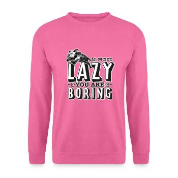 Je ne suis pas laïste. You are boring. - Sweat-shirt Unisexe - rose - Devant