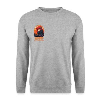 Gingers Make the World a Brighter Place - Unisex Sweatshirt - salt & pepper - Front - Alina (178cm) & Michal (187cm)