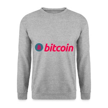 Bitcoin - Sweat-shirt Unisexe - gris chiné - Devant - Alina (178cm) & Michal (187cm)
