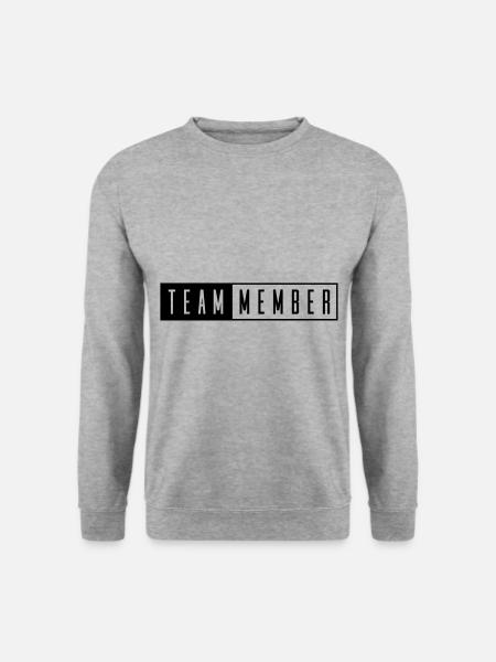 team member stempel - Unisex Pullover - Weißgrau meliert