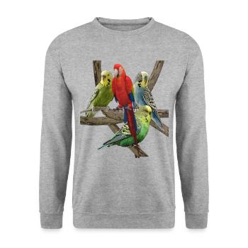 Perruque - Sweat-shirt Unisexe - gris chiné - Devant - Alina (178cm) & Michal (187cm)