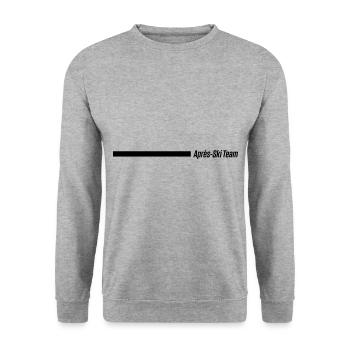 apres ski team - Unisex Sweatshirt - salt & pepper - Front - Alina (178cm) & Michal (187cm)