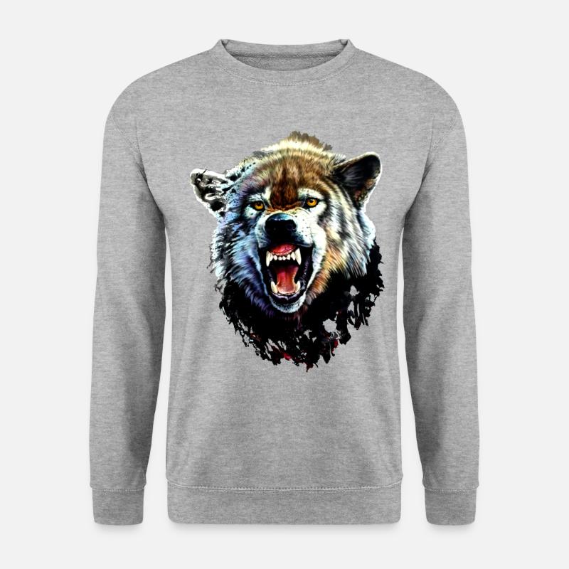 Beware - Unisex Pullover - Weißgrau meliert