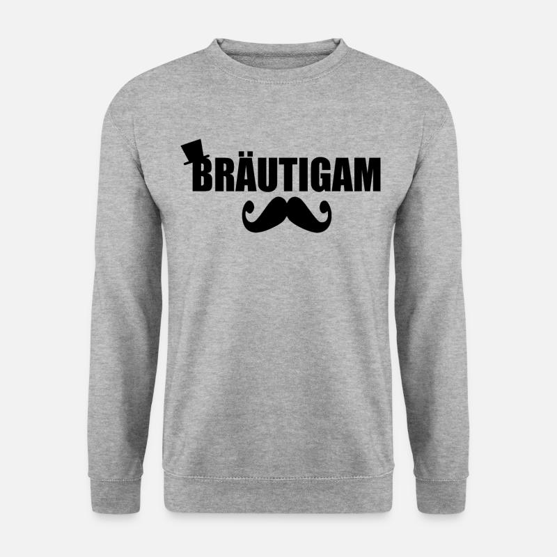 bräutigam - Unisex Pullover - Weißgrau meliert