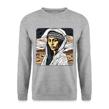 Indigena - Sweat-shirt Unisexe - gris chiné - Devant - Alina (178cm) & Michal (187cm)