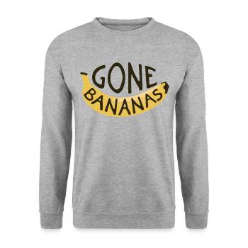 Gone Bananas - Unisex Sweatshirt - salt & pepper - Front - Alina (178cm) & Michal (187cm)