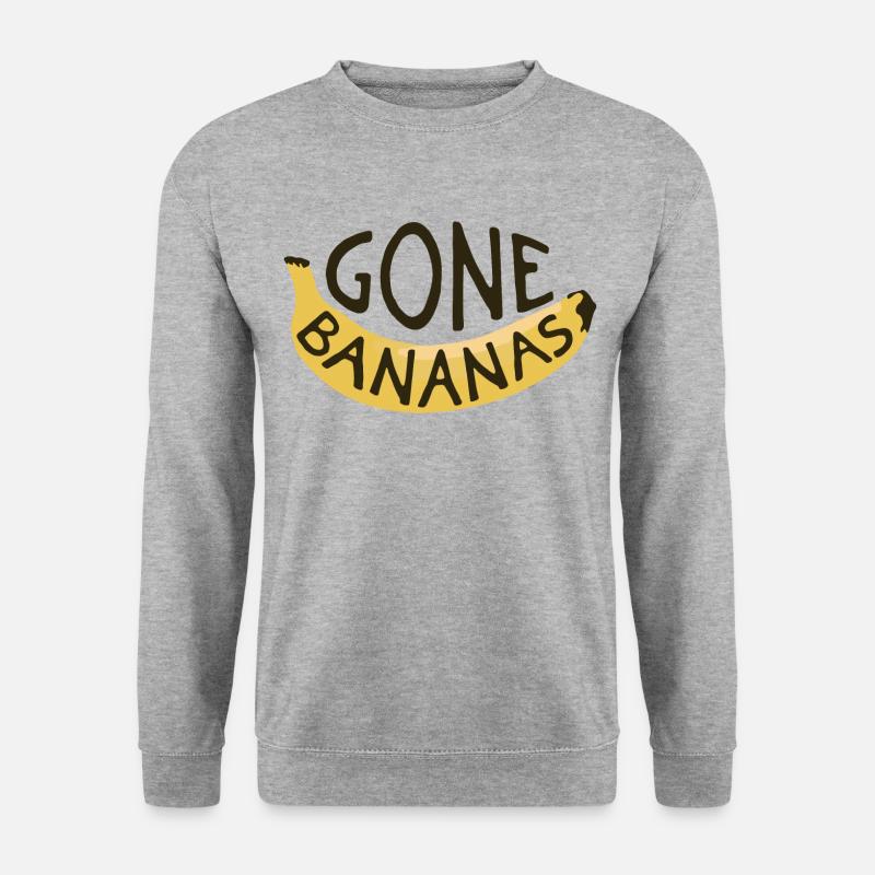 Gone Bananas - Unisex Pullover - Weißgrau meliert