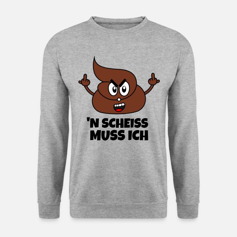 Mucchio di merda Dire n merda devo - Felpa unisex - grigio chiaro melange