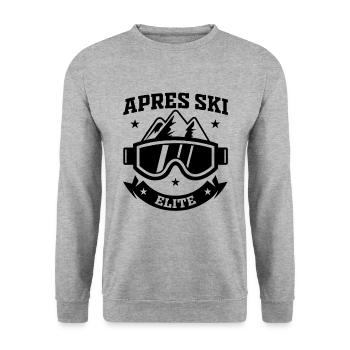 Ski Ski Aires Ski Elite - Sweat-shirt Unisexe - gris chiné - Devant - Alina (178cm) & Michal (187cm)