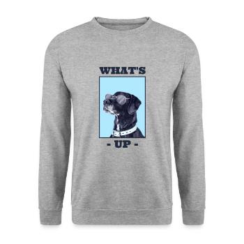 Un chien sympa - Sweat-shirt Unisexe - gris chiné - Devant - Alina (178cm) & Michal (187cm)