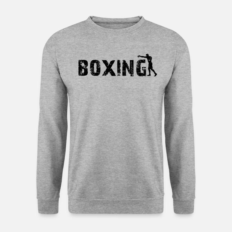 boxe - Sweat-shirt Unisexe - gris chiné