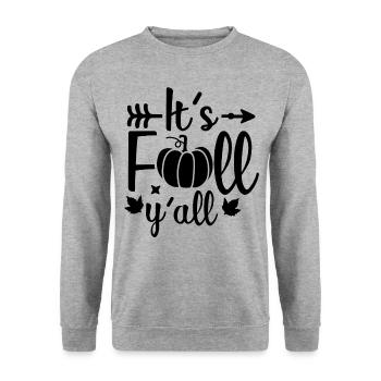 Son design d'automne pour un amoureux de l'automne - Sweat-shirt Unisexe - gris chiné - Devant - Alina (178cm) & Michal (187cm)