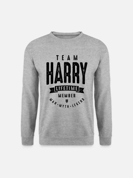 Team Harry Lifetime Member Funny Personalized - Unisex Sweatshirt - salt & pepper
