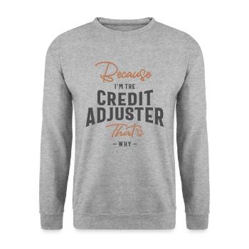 Credit Adjuster Job Occupation - Unisex Sweatshirt - salt & pepper - Front - Alina (178cm) & Michal (187cm)
