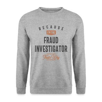 Profession d’enquêteur sur les fraudes - Sweat-shirt Unisexe - gris chiné - Devant - Alina (178cm) & Michal (187cm)