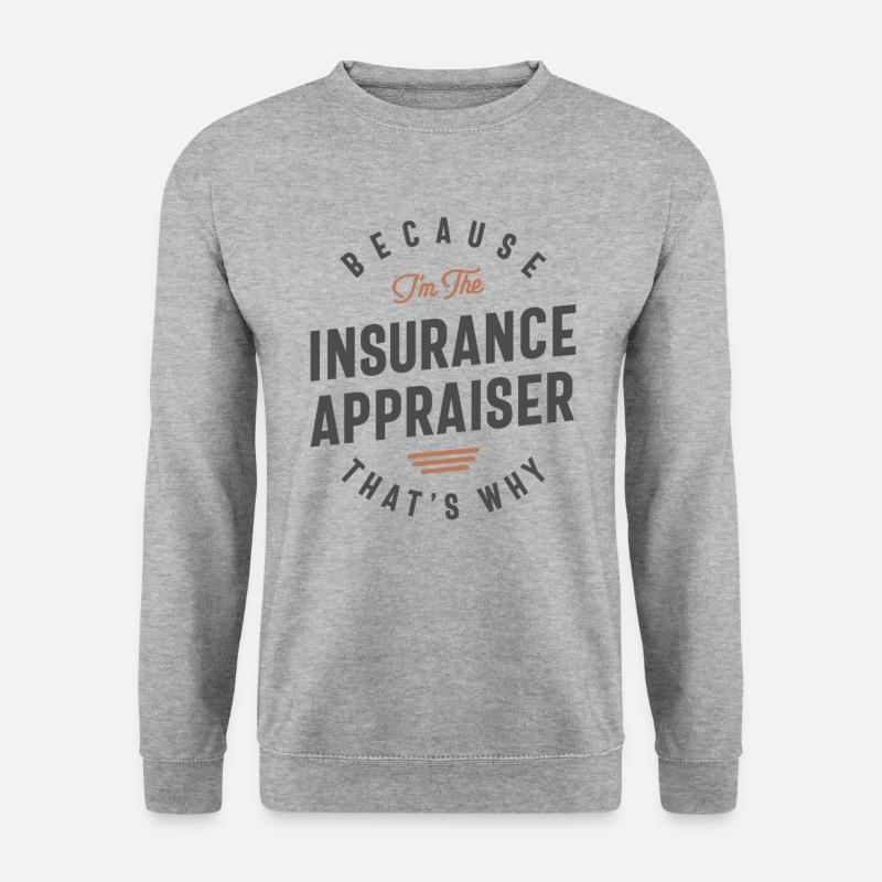 Versicherungsgutachter Berufstätigkeit - Unisex Pullover - Weißgrau meliert