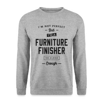 Finisseur de meubles Drôle Titre du poste - Sweat-shirt Unisexe - gris chiné - Devant - Alina (178cm) & Michal (187cm)