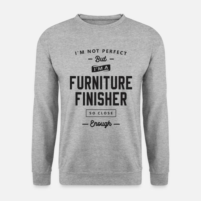 Möbelveredler Lustige Berufsbezeichnung - Unisex Pullover - Weißgrau meliert