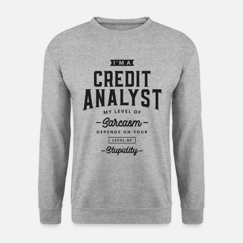 Credit Analyst Funny Job Title - Unisex Sweatshirt - salt & pepper
