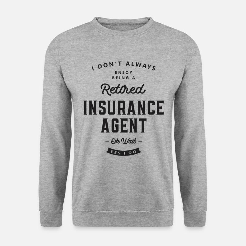 Versicherungsagent Lustige Berufsbezeichnung - Unisex Pullover - Weißgrau meliert