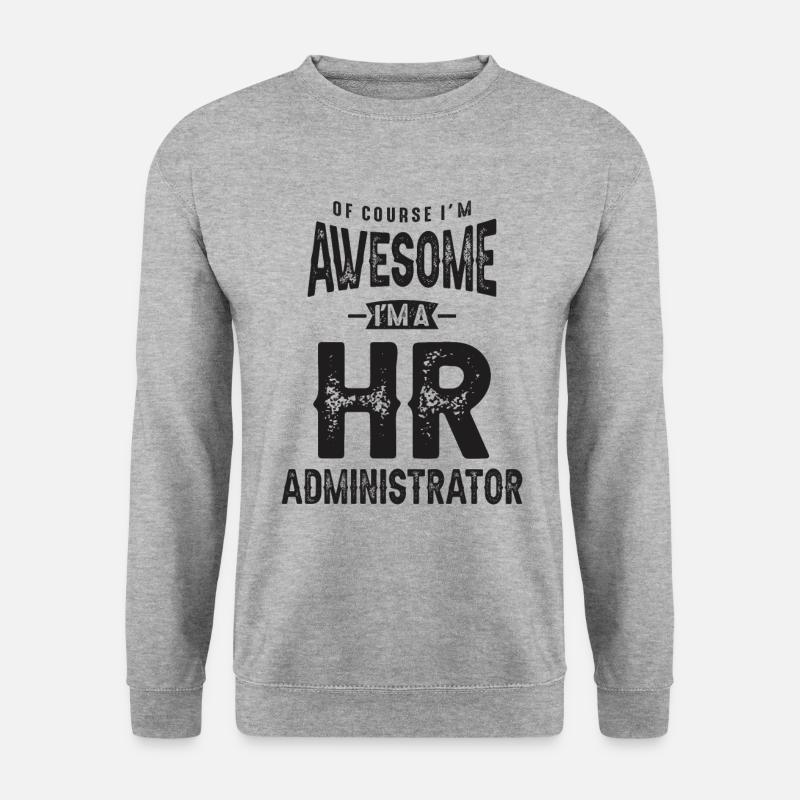 Großartig, ich bin Personalsachbearbeiter - Unisex Pullover - Weißgrau meliert