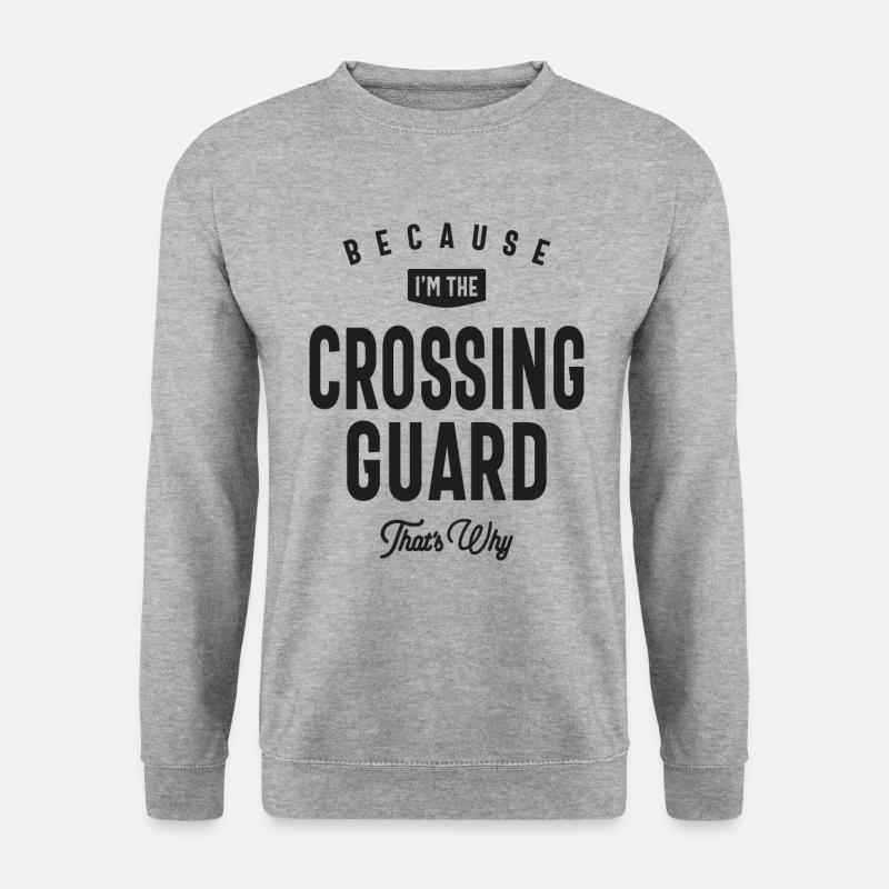 Berufsbezeichnung "Crossing Guard" Beruf - Unisex Pullover - Weißgrau meliert