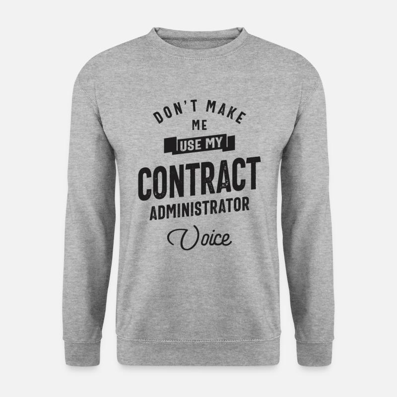 Vertragssachbearbeiter Beruf - Unisex Pullover - Weißgrau meliert