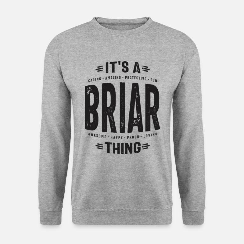 Briar Custom Name - Unisex Sweatshirt - salt & pepper