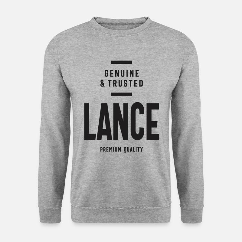 Lance Custom Name - Unisex Sweatshirt - salt & pepper