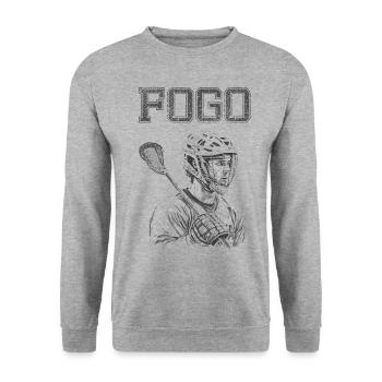 FOGO - Sweat-shirt Unisexe - gris chiné - Devant - Alina (178cm) & Michal (187cm)