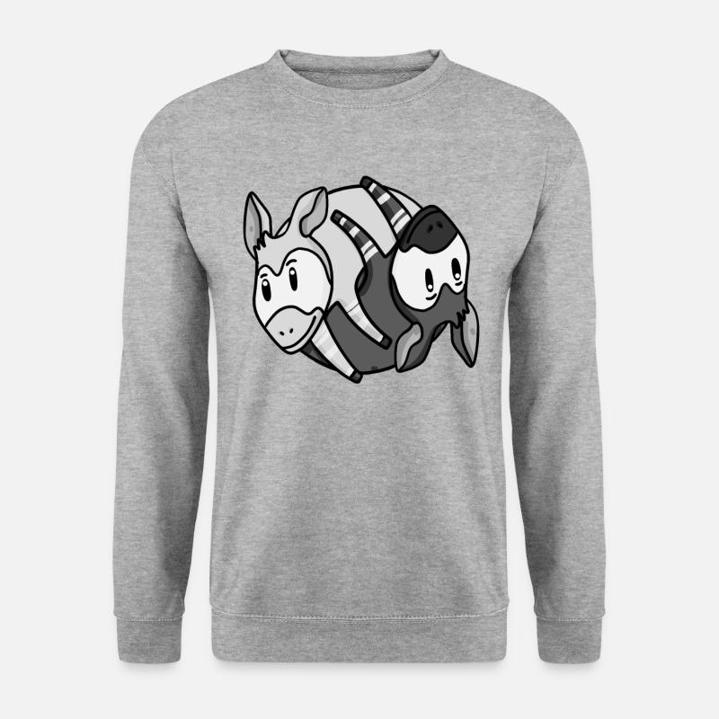 Yin Yang Okapi - Unisex Sweatshirt - salt & pepper
